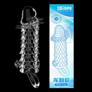 取悦男用水晶套震动龙狼牙套刺套