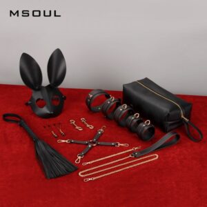丽娜T178捆绑束缚手环脚环SM PU套装 限价